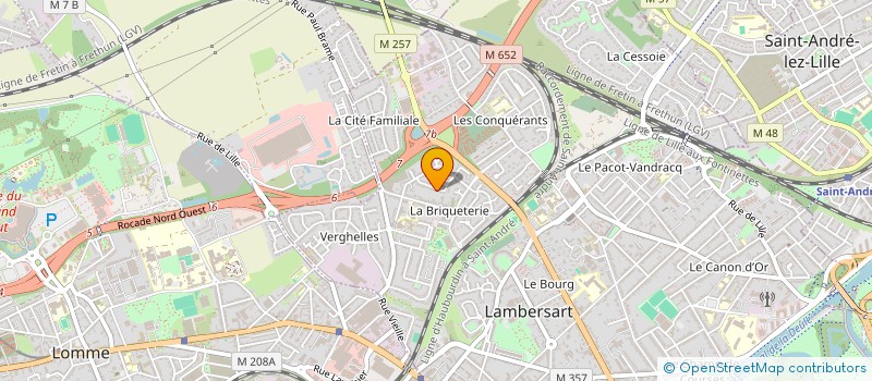 localisation de l'entreprise SCI BIBOU&CO à LAMBERSART