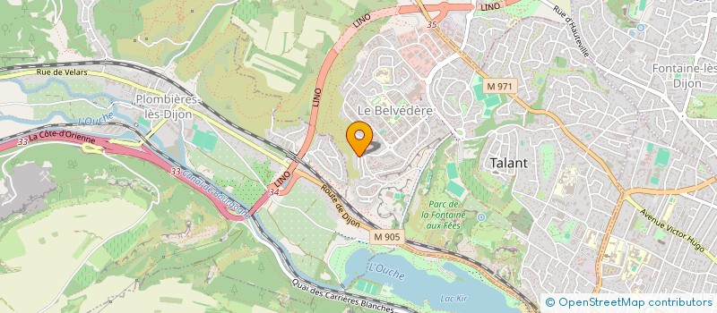 localisation de l'entreprise SCI BIBRACTE  TALANT