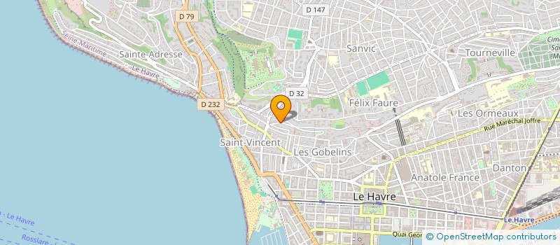 localisation de l'entreprise SCI BIBY 2 à LE HAVRE