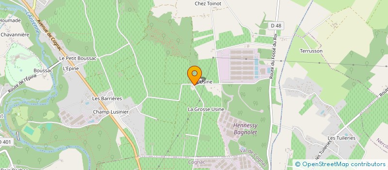 localisation de l'entreprise SCI BIC  VAL-DE-COGNAC