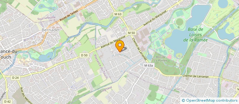 localisation de l'entreprise SCI BICA  TOURNEFEUILLE