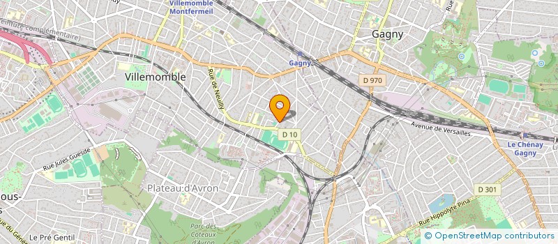 localisation de l'entreprise SCI BICAP à VILLEMOMBLE