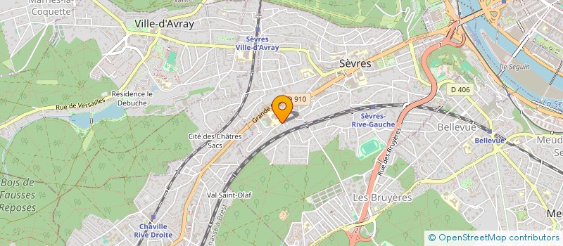 localisation de l'entreprise SCI BICHOLI à SEVRES