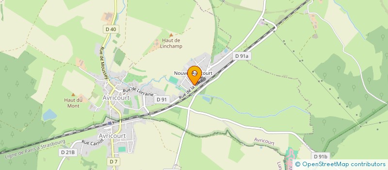 localisation de l'entreprise SCI BIDARTE  AVRICOURT