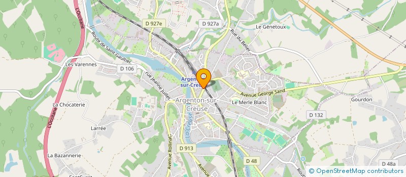 localisation de l'entreprise SCI BIDAULT à ARGENTON-SUR-CREUSE