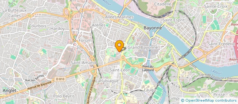 localisation de l'entreprise SCI BIDEGAINIA à BAYONNE