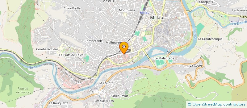 localisation de l'entreprise SCI BIDEN  MILLAU