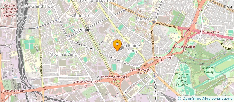 localisation de l'entreprise SCI BIDIBULLE  LYON