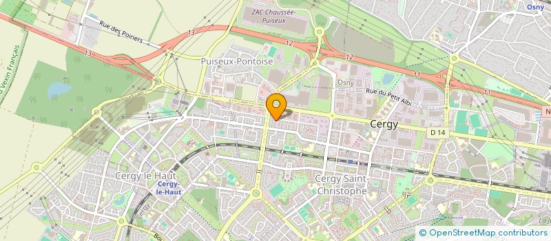 localisation de l'entreprise SCI BIDIET  CERGY