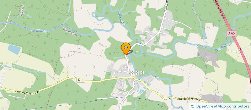localisation de l'entreprise SCI BIDOU  BOUGUE