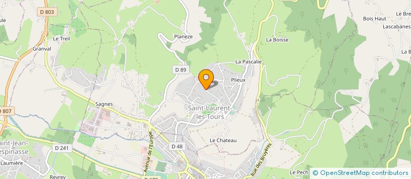 localisation de l'entreprise SCI BIDOU  SAINT-LAURENT-LES-TOURS