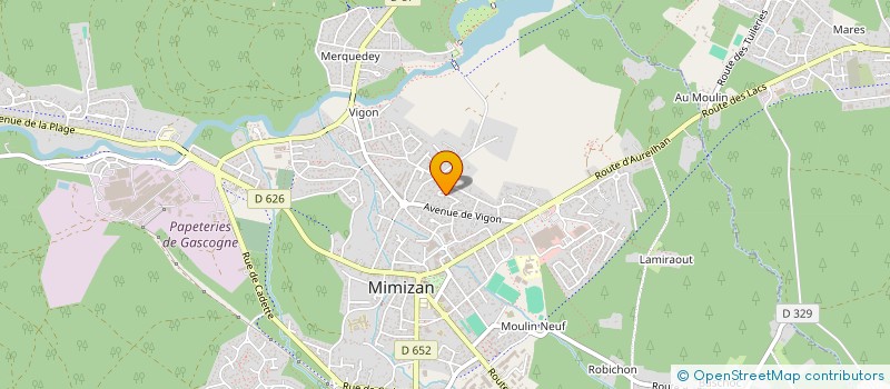 localisation de l'entreprise SCI BIDOU  MIMIZAN