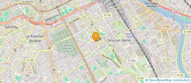 localisation de l'entreprise SCI BIDOUGROS à IVRY-SUR-SEINE