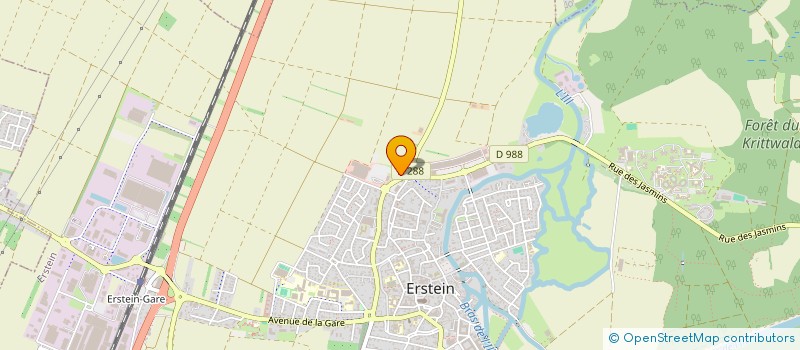 localisation de l'entreprise SCI BIECHEL  ERSTEIN