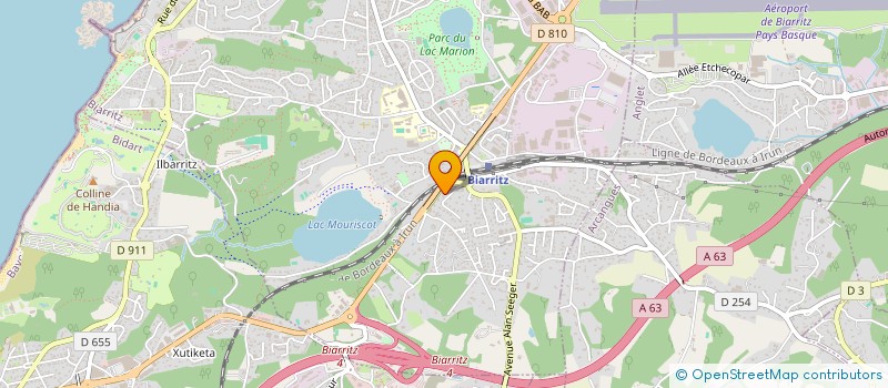 localisation de l'entreprise SCI BIEK à BIARRITZ
