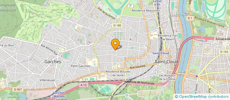 localisation de l'entreprise SCI BIEN AU CHAUD à SAINT-CLOUD