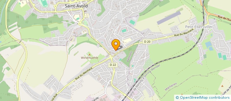 localisation de l'entreprise SCI BIEN ETRE HABITAT  SAINT-AVOLD