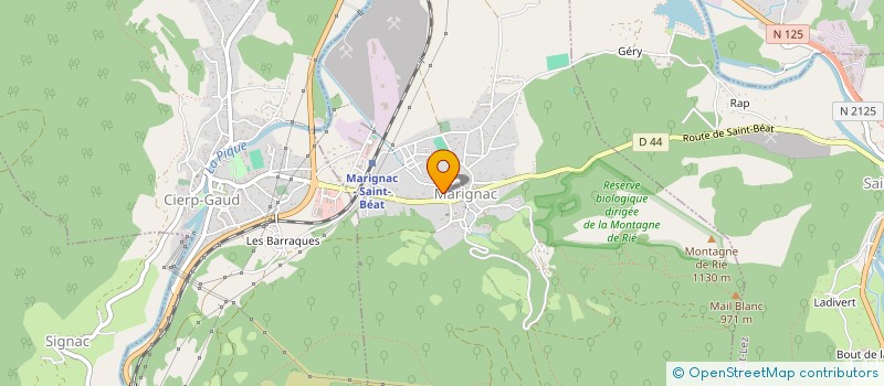 localisation de l'entreprise SCI BIEN ETRE PYRENEES 31  MARIGNAC