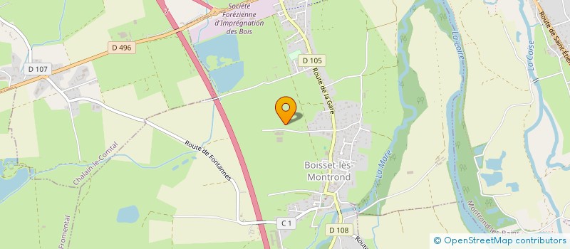 localisation de l'entreprise SCI BIEN ICI  BOISSET-LES-MONTROND