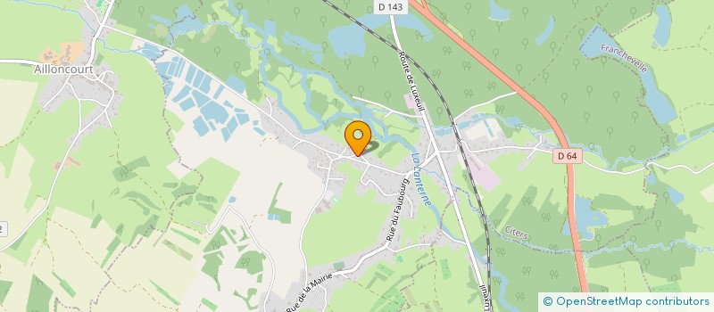 localisation de l'entreprise SCI BIEN VIVRE  VELORCEY