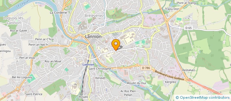 localisation de l'entreprise SCI BIENFAISANCE  LANNION