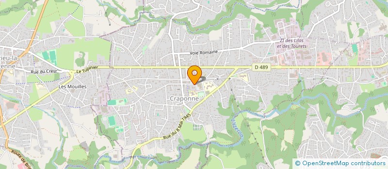 localisation de l'entreprise SCI BIENFAIT  CRAPONNE