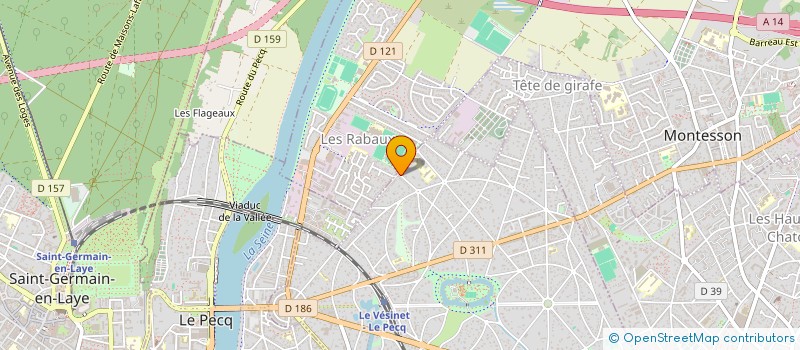 localisation de l'entreprise SCI BIENPLACE  LE VESINET