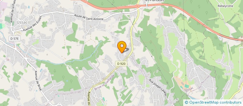 localisation de l'entreprise SCI BIENSAINS  USSAC