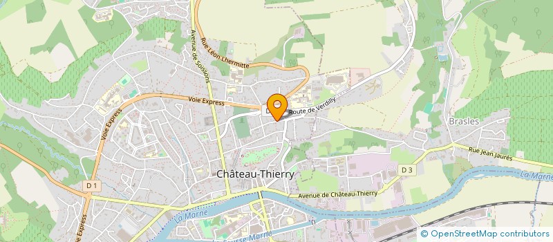 localisation de l'entreprise SCI BIENSUR à CHATEAU-THIERRY