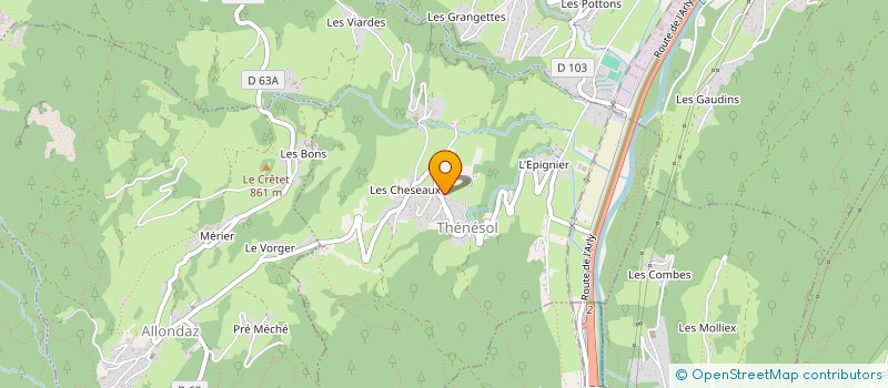 localisation de l'entreprise SCI BIENVEIGNANT  THENESOL