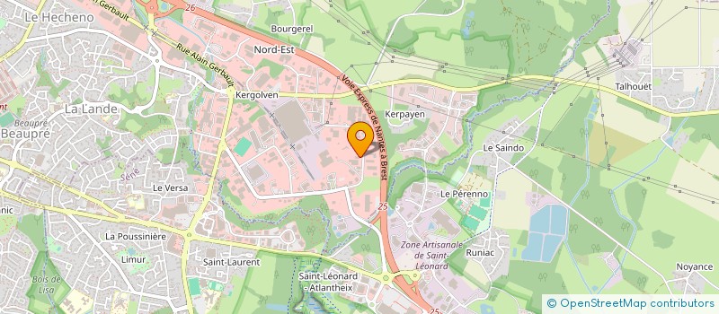 localisation de l'entreprise SCI BIENVENU  VANNES