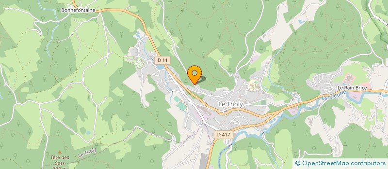 localisation de l'entreprise SCI  BIENVENUE  LE THOLY