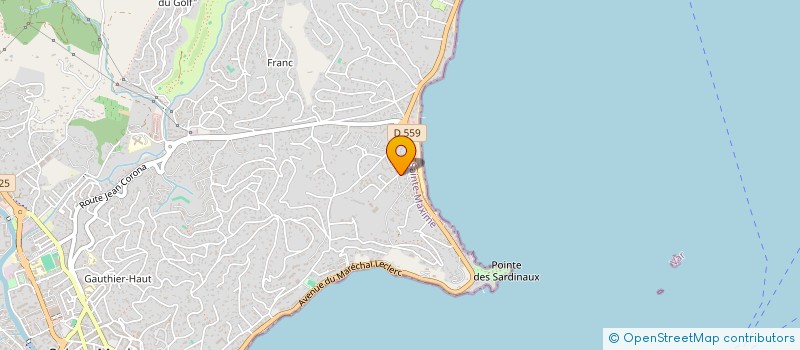 localisation de l'entreprise SCI BIENVENUE à SAINTE-MAXIME