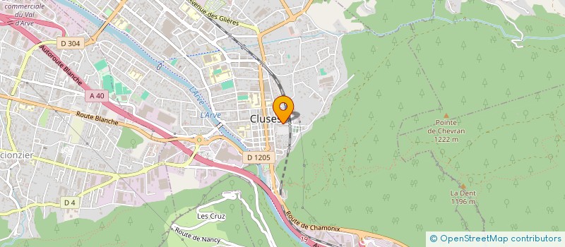 localisation de l'entreprise SCI BIERI  CLUSES