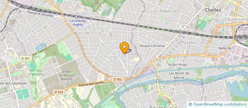 localisation de l'entreprise SCI BIG à GAGNY