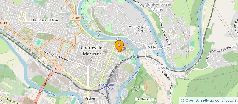 localisation de l'entreprise SCI BIG APPLE  CHARLEVILLE-MEZIERES