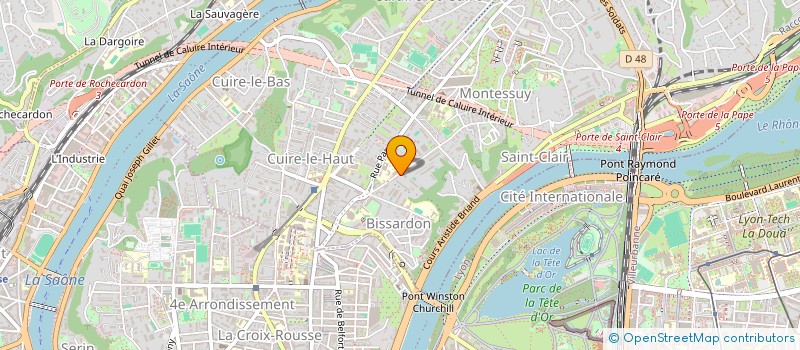 localisation de l'entreprise SCI BIG BANGE  CALUIRE-ET-CUIRE