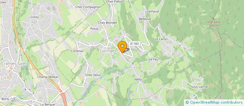 localisation de l'entreprise SCI BIG BELGES  LUCINGES