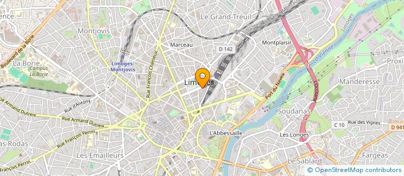 localisation de l'entreprise SCI BIG BOX à LIMOGES