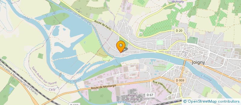 localisation de l'entreprise SCI BIG NOSE à JOIGNY