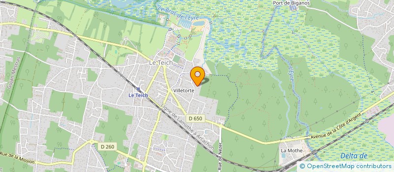 localisation de l'entreprise SCI BIGARD  LE TEICH