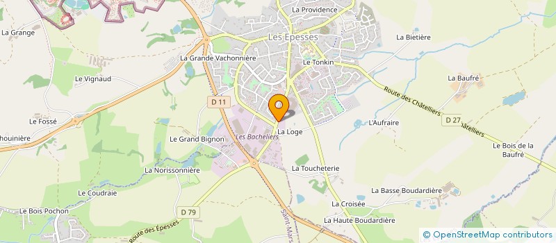 localisation de l'entreprise SCI BIGAUD  LES EPESSES