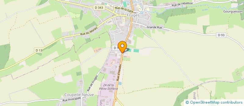 localisation de l'entreprise SCI BIGBOQ  FRUGES