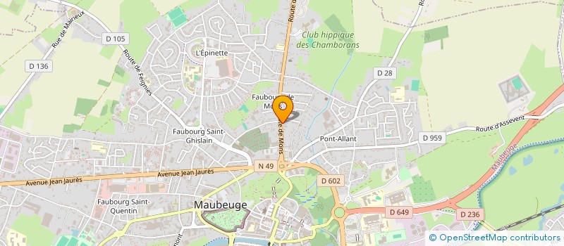 localisation de l'entreprise SCI BIGNOGNE  BERSILLIES