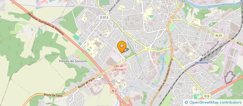 localisation de l'entreprise SCI BIGO DANEL à SOISSONS