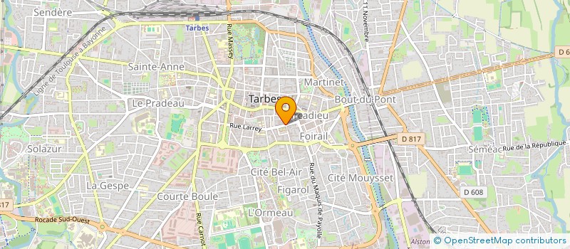 localisation de l'entreprise SCI BIGORRE PODO  TARBES