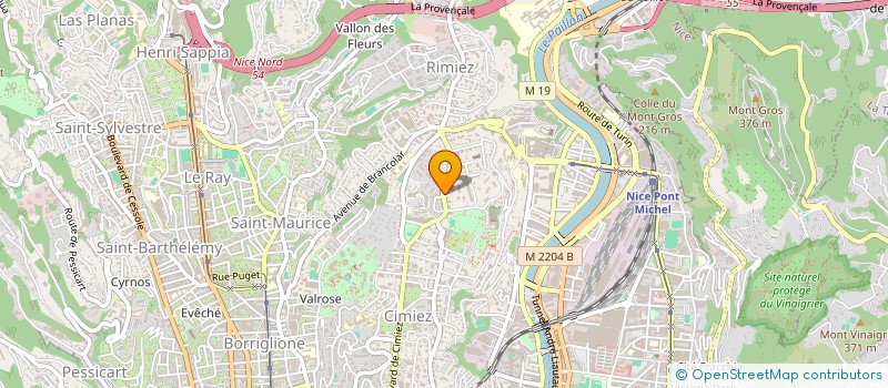 localisation de l'entreprise SCI BIGOTTINI à NICE