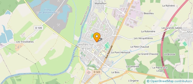 localisation de l'entreprise SCI BIGPIL  LOIRE-AUTHION