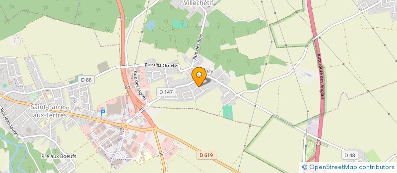 localisation de l'entreprise SCI BIH  VILLECHETIF