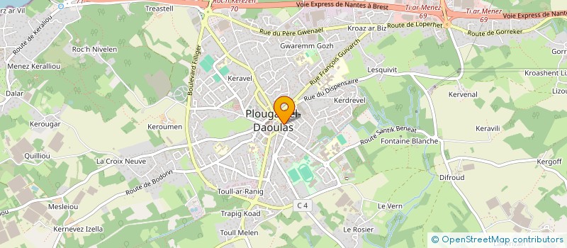 localisation de l'entreprise SCI BIHAN LEBRETON  PLOUGASTEL-DAOULAS